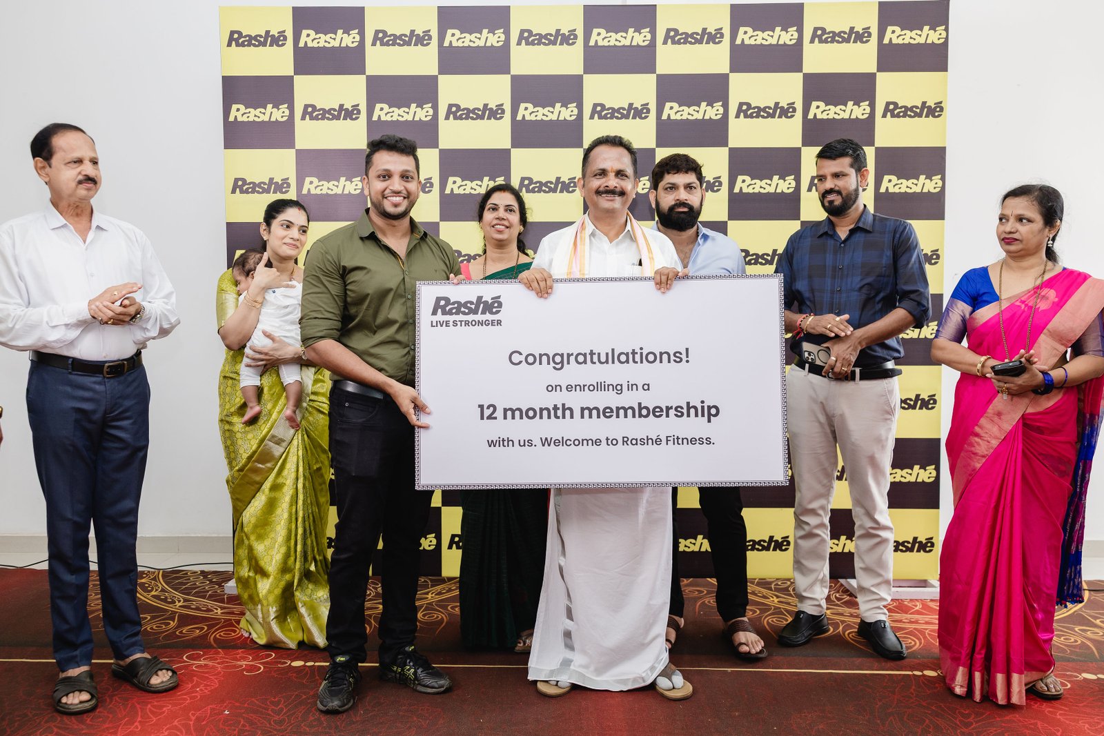 Membership signing at Rashé Fitness launch