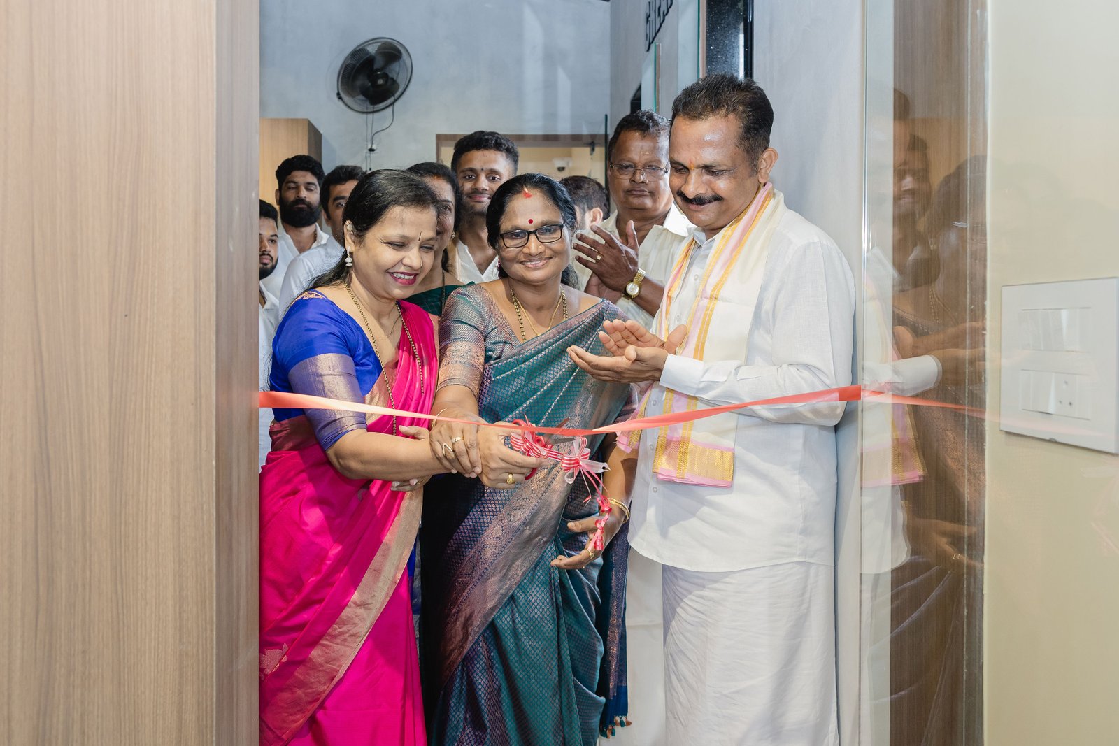 Ceremonial lamp lighting at Rashé Fitness launch