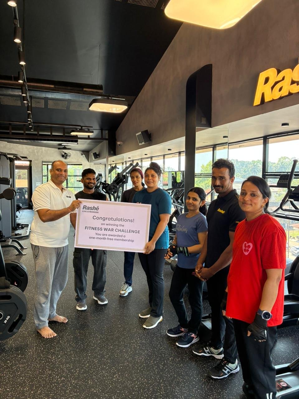 Circuit Challenge winner Akshatha at Rashé Fitness Karkala